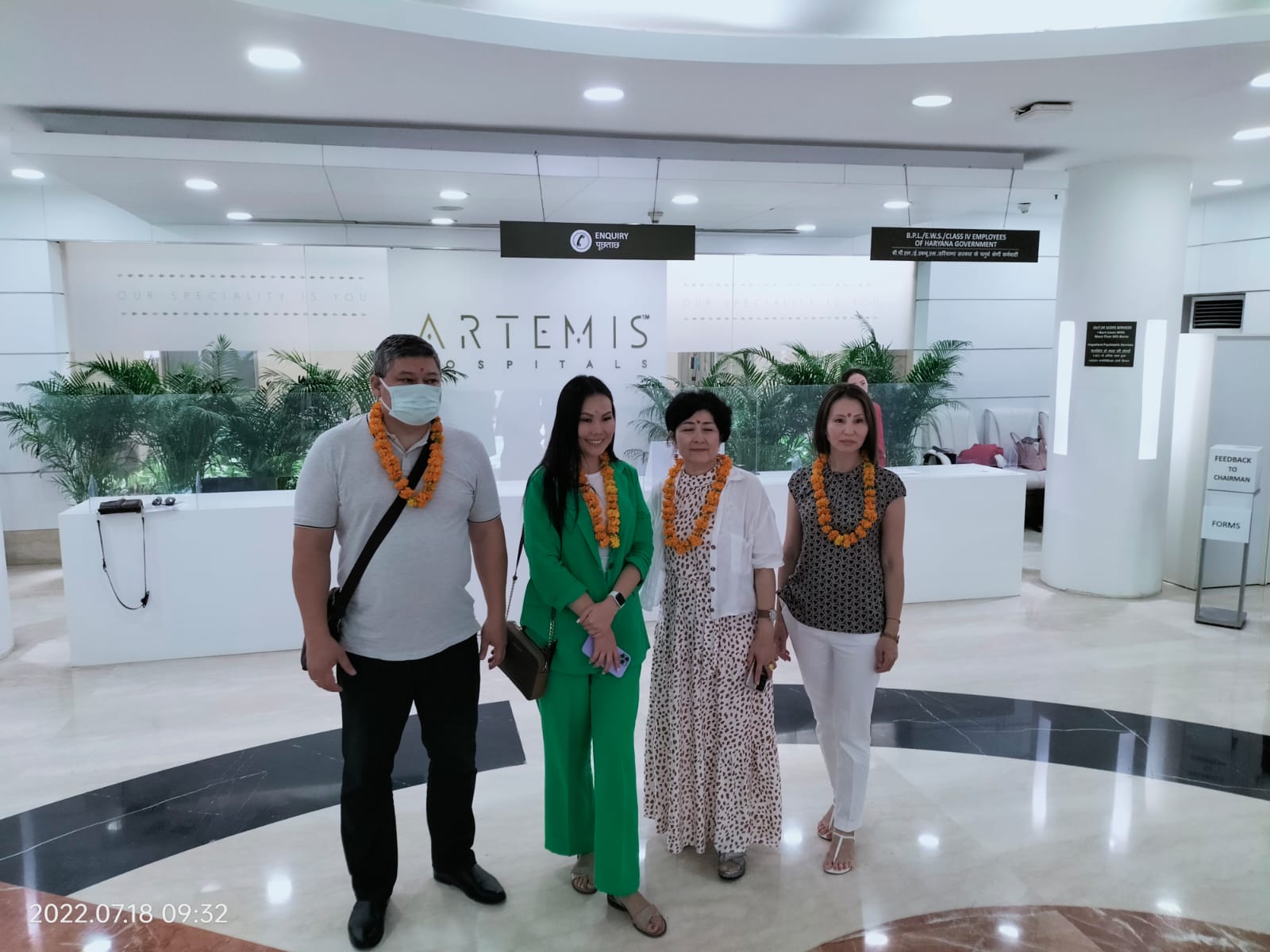 Jass with international patients at a partner hospital in India — photo 5