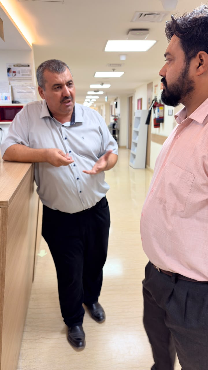 Jass with international patients at a partner hospital in India — photo 9
